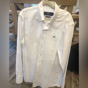Vineyard Vines Boys, Long Sleeve white dress shirt. Size 16